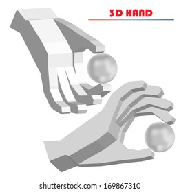 3d vector hand