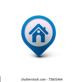 blue house icon 3751447 Vector Art at Vecteezy