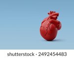 3d Vector Human heart, Anatomy internal organs concept. Eps 10 Vector.