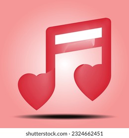 3d Vector icon set of Valentine's day and love anniversary, Valentine's Day Concept. Eps 10.
