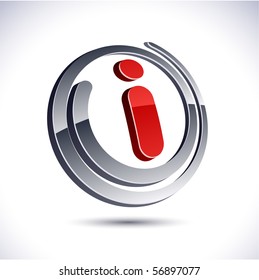  i 3d vector icon such logos.
