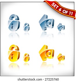 3D vector icons. Set 6 of 11!