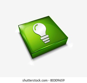 3d vector idea web icons design element.