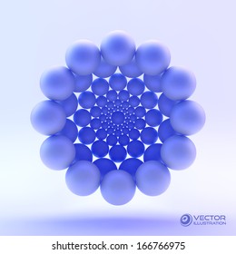 3D vector illustration.