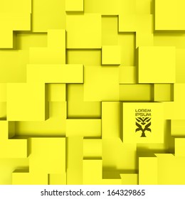 3D vector illustration. Abstract background.