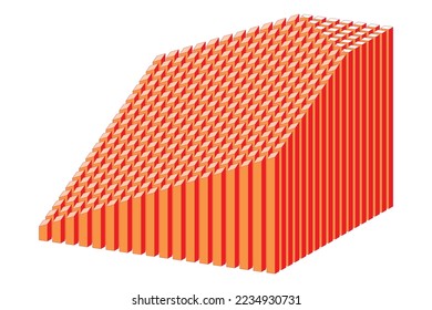 3D-Vektorgrafik eines abstrakten Designelements
