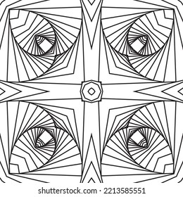 3D Vector illustration. Abstract dynamical crumpled texture. 3D pattern. The illusion of movement pattern.