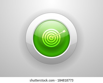 3d Vector illustration of aim icon