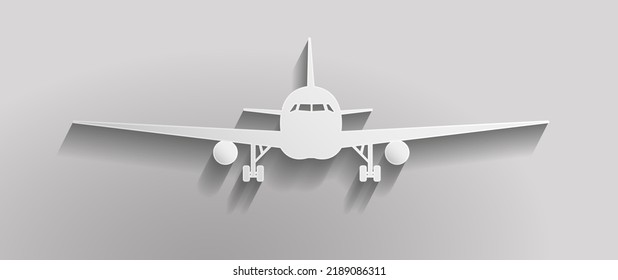 3.d Ilustración vectorial del icono del avión