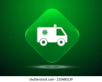 3d Vector illustration of ambulance icon
