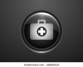 3d Ilustración vectorial del icono de las ambulancias