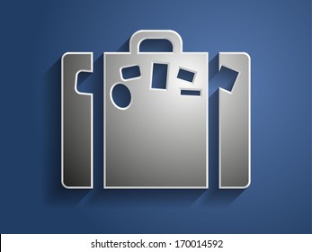 3d Vector illustration of bag icon