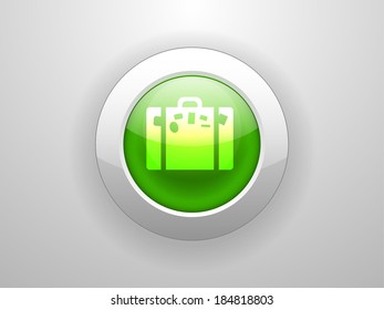 3d Vector illustration of bag icon