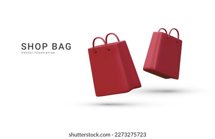 Ilustración del vector 3D
Cartel para comprar en línea con bolsas de regalo realistas en 3d. Ilustración del vector