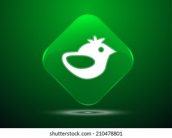 3d Vector illustration of a bird icon 