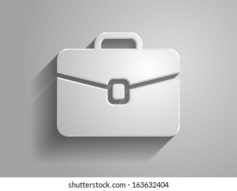 3d Vector illustration of briefcase icon 