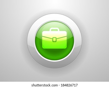 3d Vector illustration of briefcase icon 