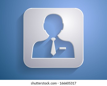 3.d Icono vectorial del empresario