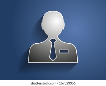 3.d Icono vectorial del empresario