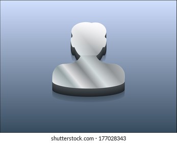 3D-Vektorgrafik von Business-Man-Symbol