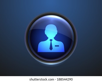 3.d Icono vectorial del empresario