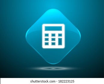 3d Vector illustration of calculator icon