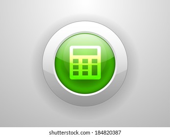 3d Vector illustration of calculator icon
