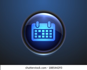 3.d Ilustración vectorial del icono del calendario