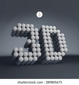 Ilustración vectorial 3d. Se puede usar para presentaciones y diseño.