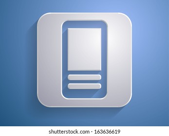 3d Vector illustration of cellphone icon