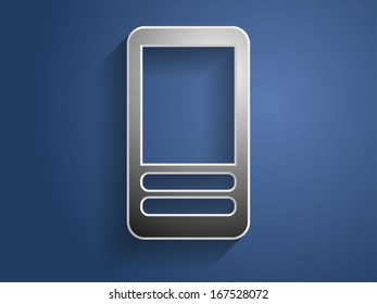 3d Vector illustration of cellphone icon