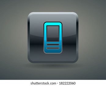3d Vector illustration of cellphone icon