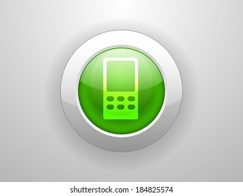 3d Vector illustration of cellphone icon