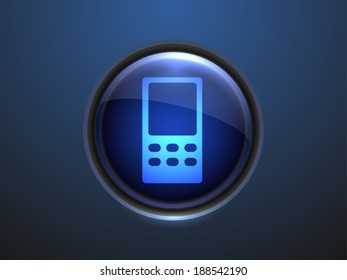 3D-Vektorgrafik des Handysymbol