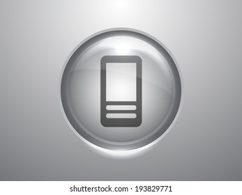 3d Vector illustration of cellphone icon