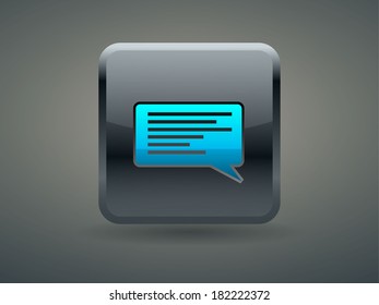 3d Vector illustration of chatting icon