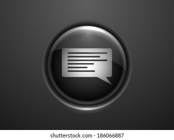 3d Vector illustration of chatting icon