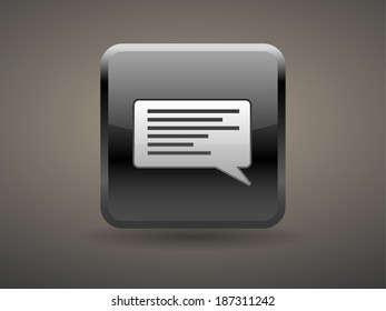 3.d Ilustración vectorial del icono de charla