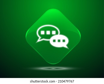 3D-Vektorgrafik des Chat-Symbols