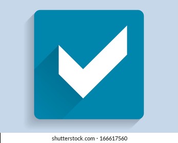 3d Vector Illustration Of Check Box Icon 