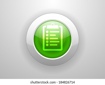 3.d Ilustración vectorial del icono del portapapeles