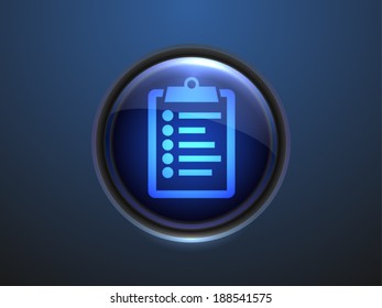 3.d Ilustración vectorial del icono del portapapeles