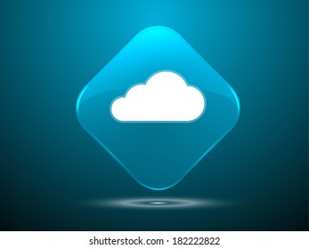 3d Vector illustration of a cloud icon