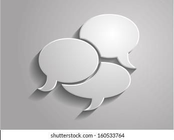 3d Vector illustration of communication icon