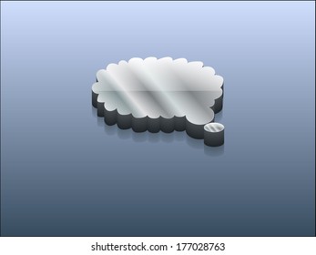 3.d Icono de ilustración vectorial de comunicación 