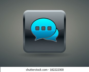 3.d Icono de ilustración vectorial de comunicación 