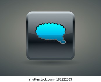 3d Vector illustration of communication icon 