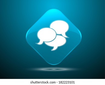 3d Vector illustration of communication icon 