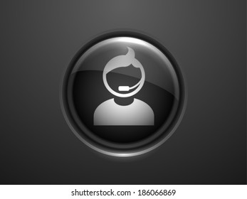 3d Vector illustration of communication icon 