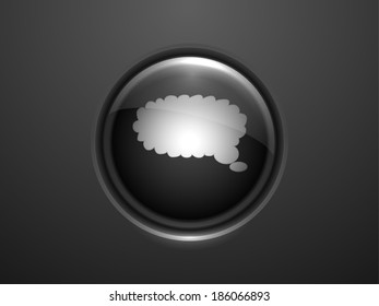 3.d Icono de ilustración vectorial de comunicación 